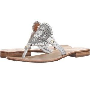 Jack Rogers Georgica Sparkle Sandal Pewter